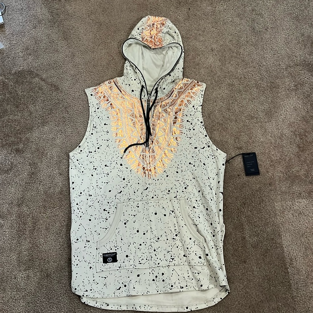 Swish remarkable Aztec design vest, extra large men’s